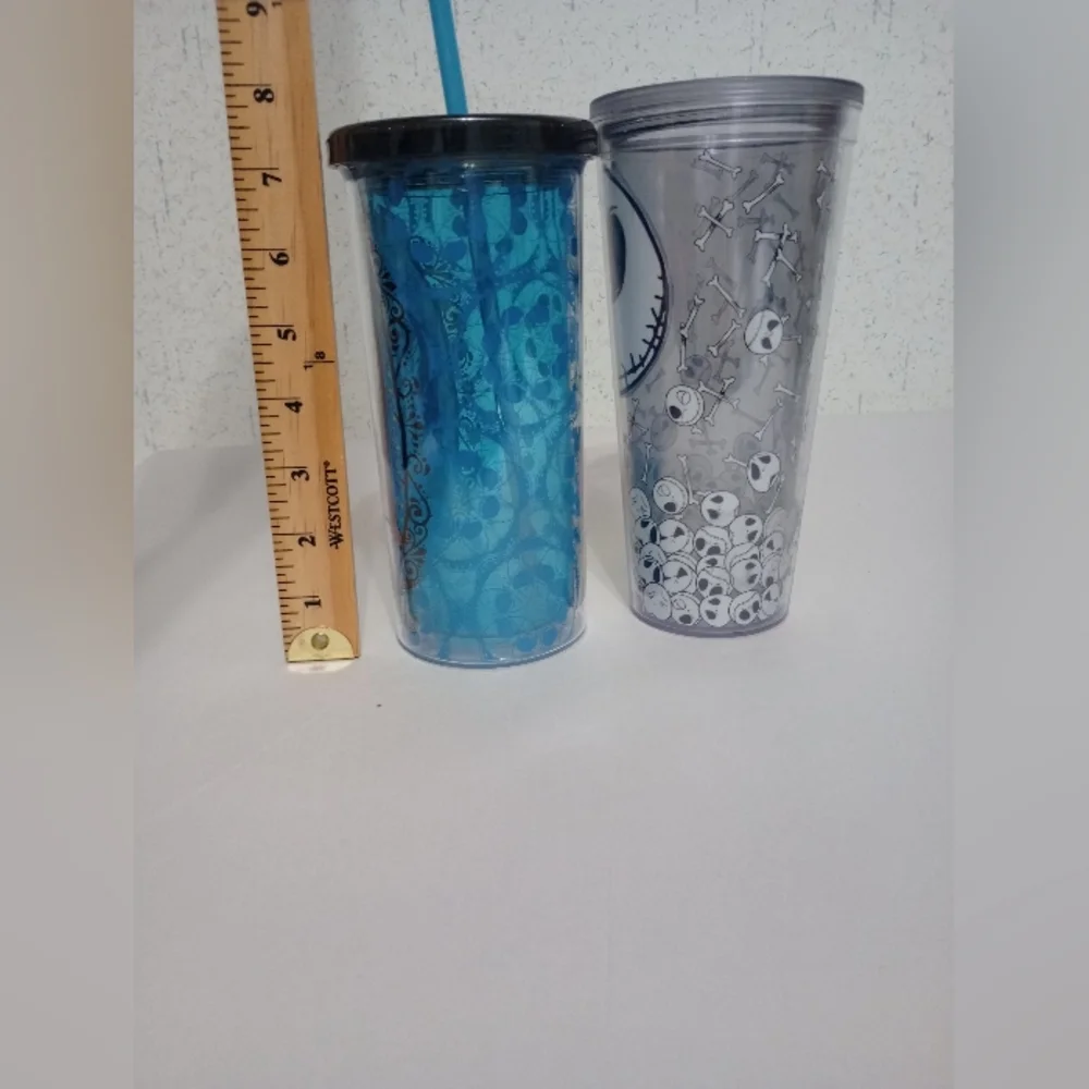 Nightmare Before Christmas Cups Sally & Jack Halloween Holiday Movie Seasonal